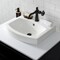 Fauceture 20" Ceramic Bathroom Sink, White EV2017 - alternate 3